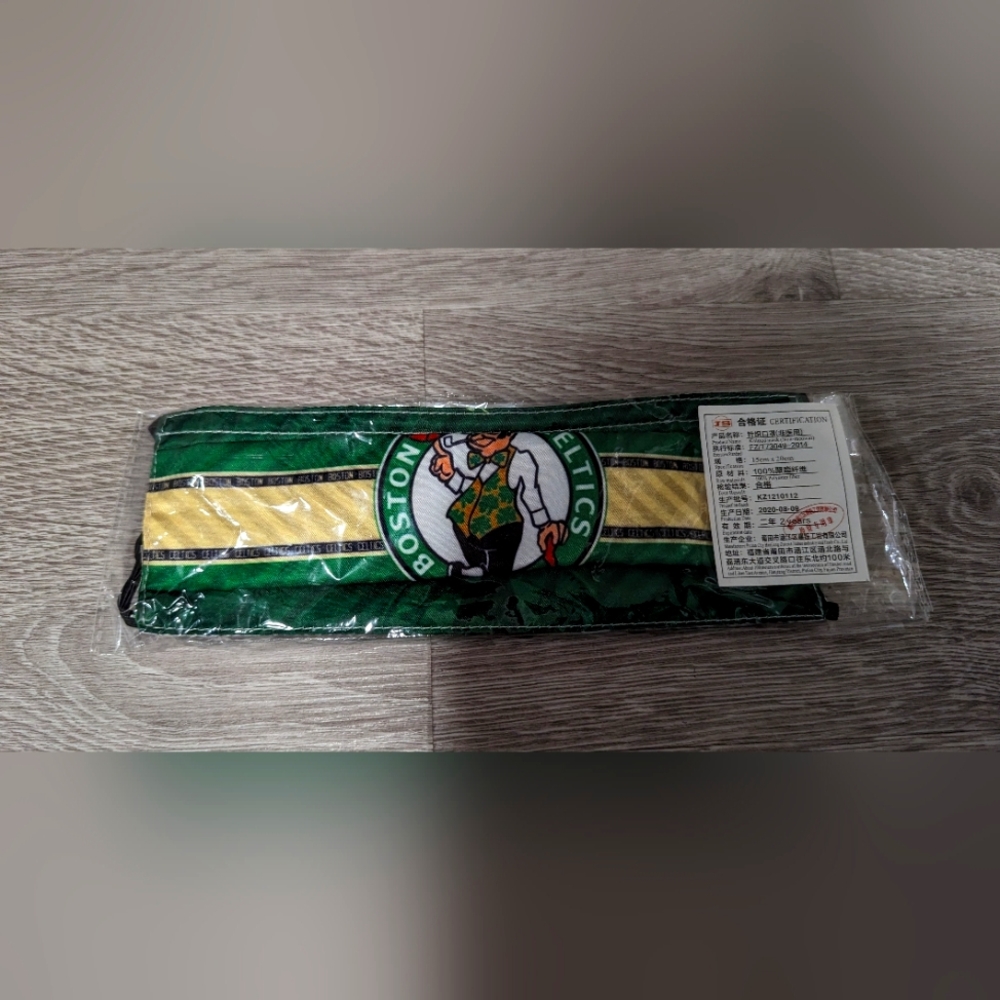 Brand New Boston Celtics NBA Face Mask